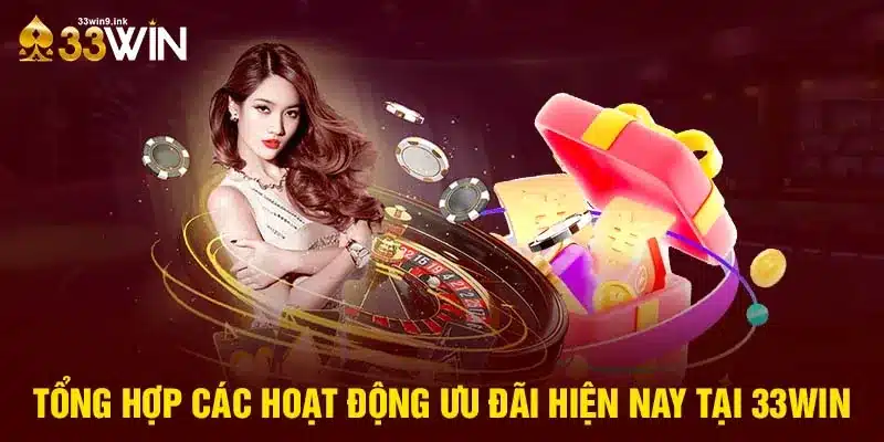 Tổng hợp các hoạt động ưu đãi hiện nay tại 33WIN